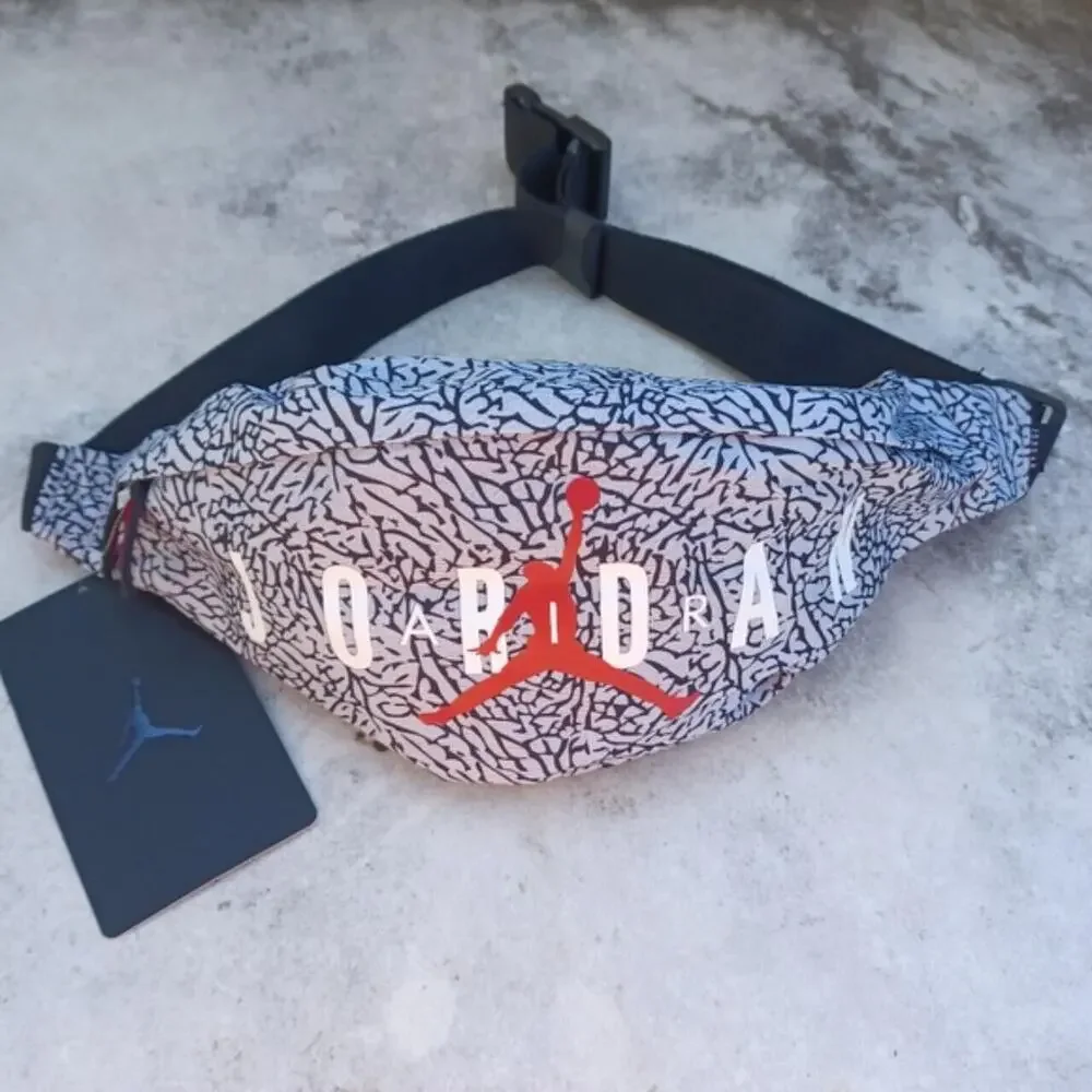 Nike Air Jordan Fanny Pack Hip Waist Belt Crossbody Bag Elephant Print 9B0533 G3 - Picture 2 of 15